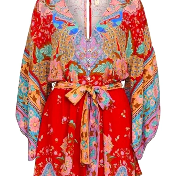 🌹🌺 Spell Lotus Romper Kimono Ruby 🌺🌹 - Picture 3 of 9